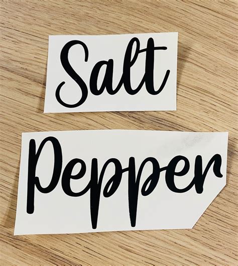 Printable Salt And Pepper Labels
